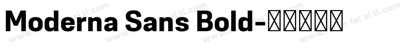 Moderna Sans Bold字体转换